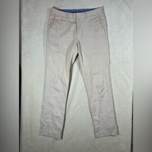 Bonobos 32W 32L Slim Fit Cotton All Over Print Classy Preppy Cotton Chino Pants